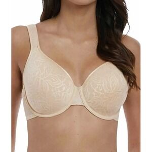 Wacoal 853367 Awareness Underwire Lined Balconette Bra Beige Nude Tan‎ Size 38G